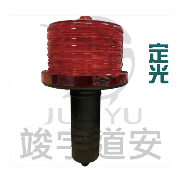太陽能警示燈-紅色定光-把手型 1